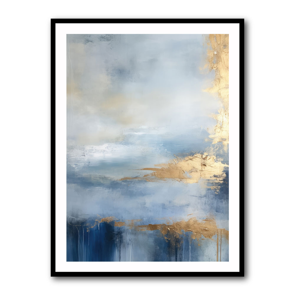 Blue & Gold Abstract 11 Wall Art