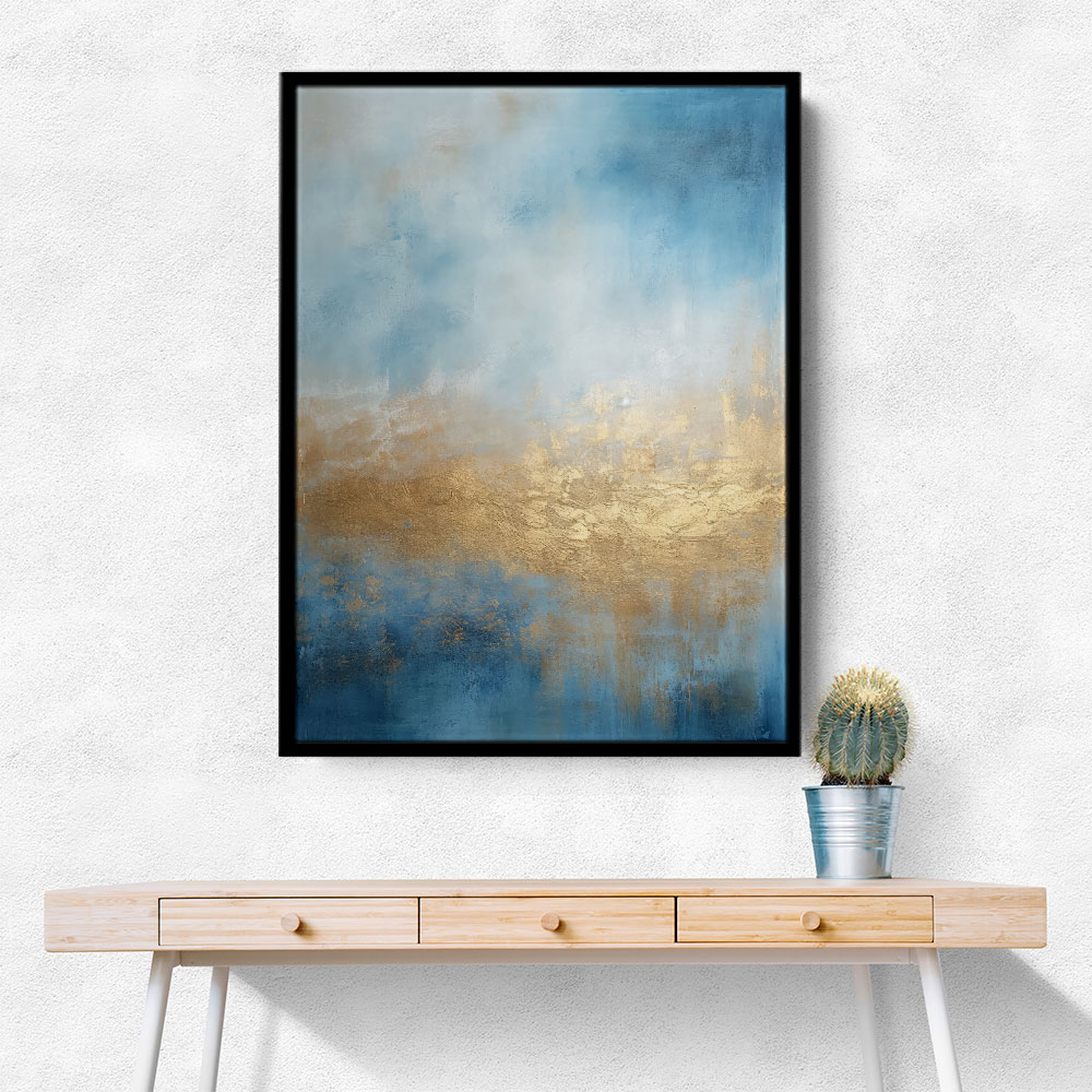 Blue & Gold Abstract 13 Wall Art