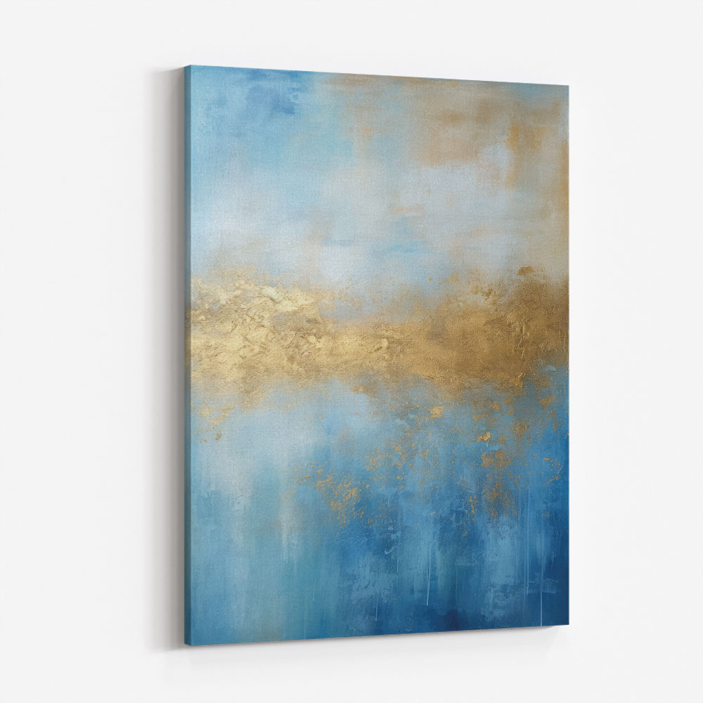 Blue & Gold Abstract 16 Wall Art