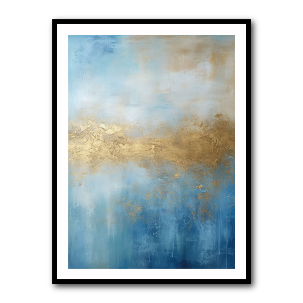 Blue & Gold Abstract 16 Wall Art