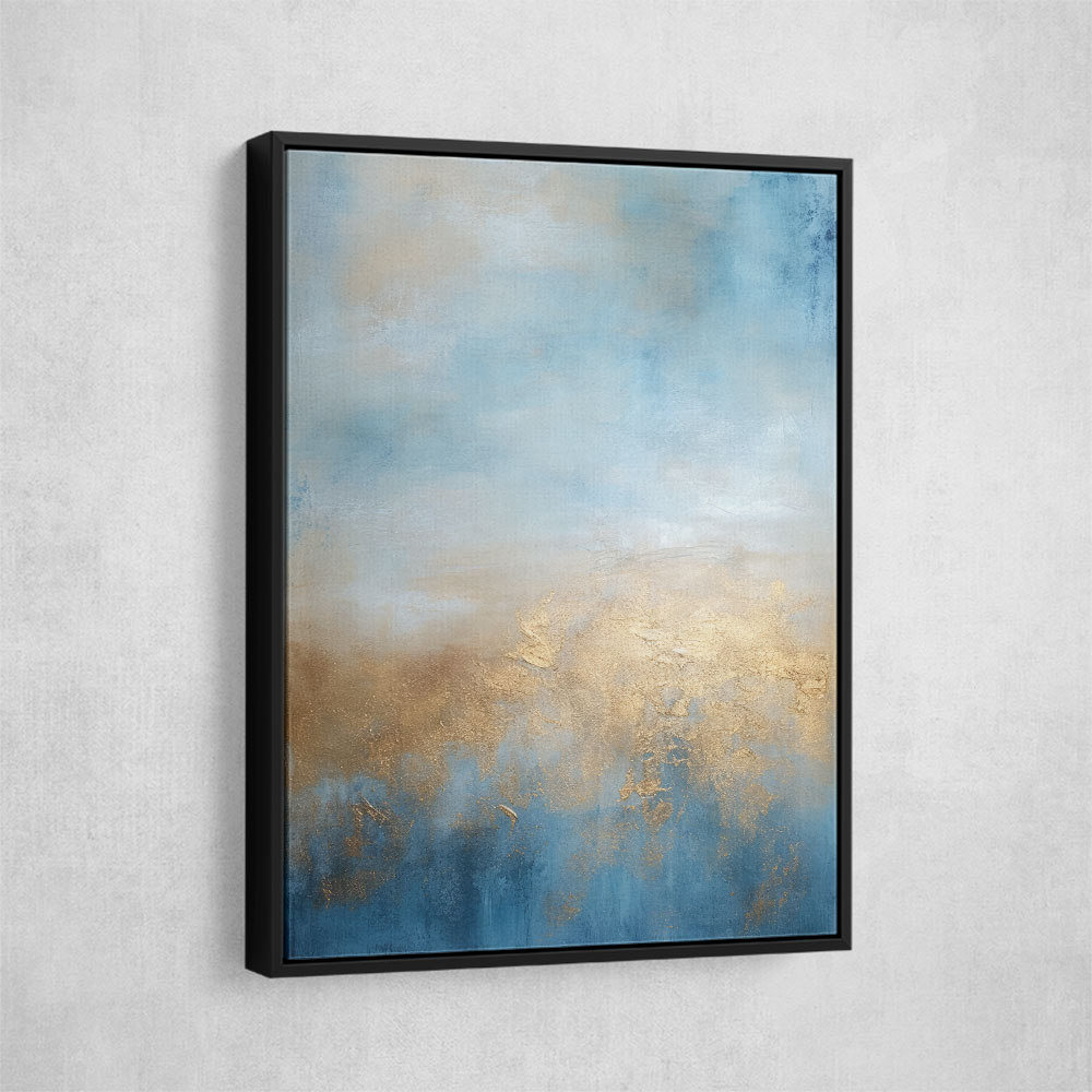 Blue & Gold Abstract 17 Wall Art