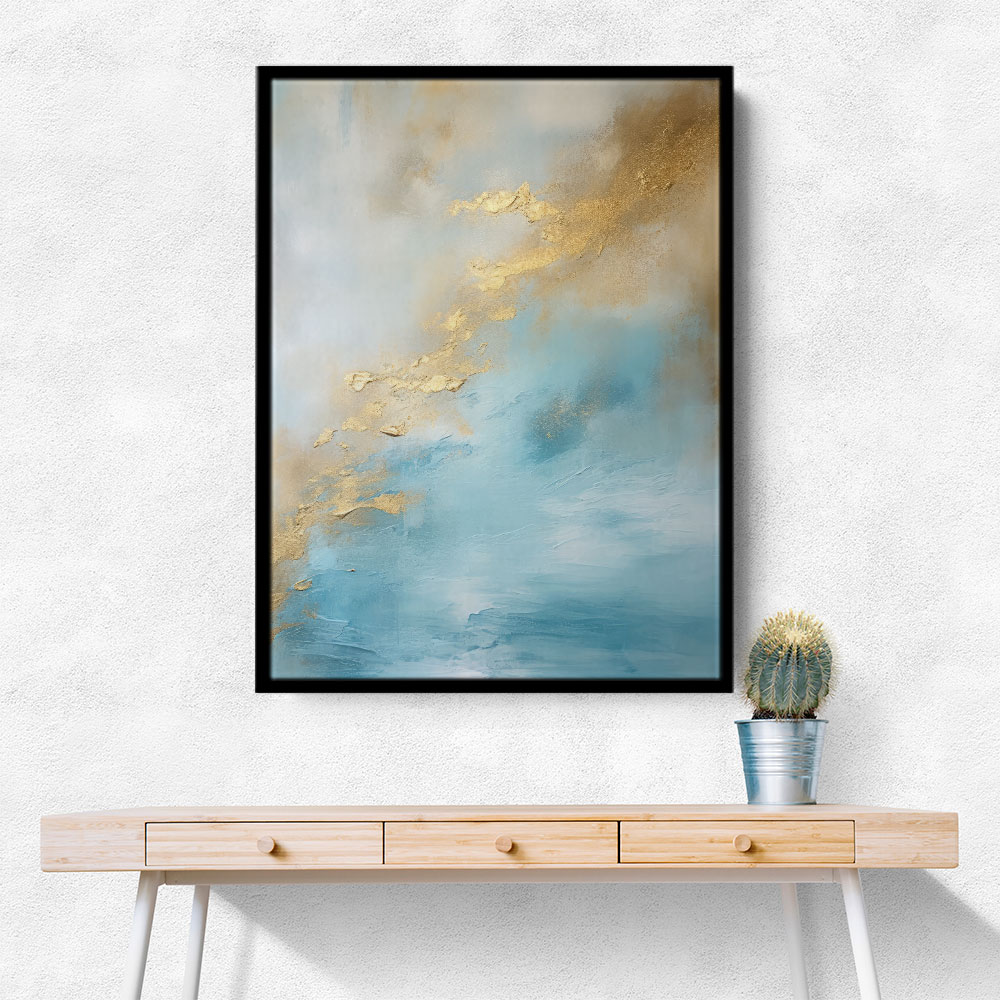 Blue & Gold Abstract 18 Wall Art