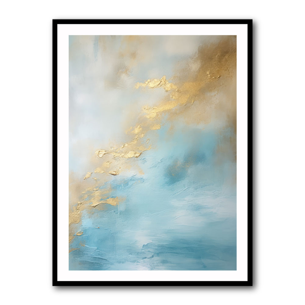 Blue & Gold Abstract 18 Wall Art