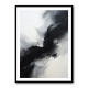 Black Brush Strokes Abstract Wall Art