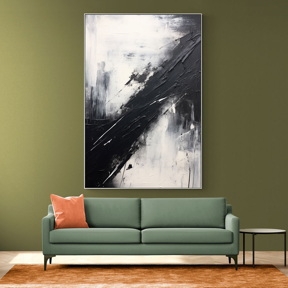 Black Brush Strokes 4 Abstract Wall Art
