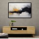 Black & Gold Abstract Strokes Wall Art