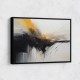 Black & Gold Abstract Strokes 2 Wall Art