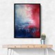 Red & Blue Abstract Wall Art