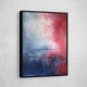Red & Blue Abstract Wall Art