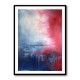 Red & Blue Abstract Wall Art