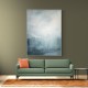 Blue & Silver Abstract 1 Wall Art
