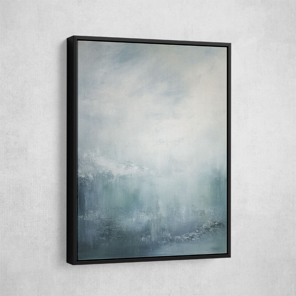 Blue & Silver Abstract 1 Wall Art