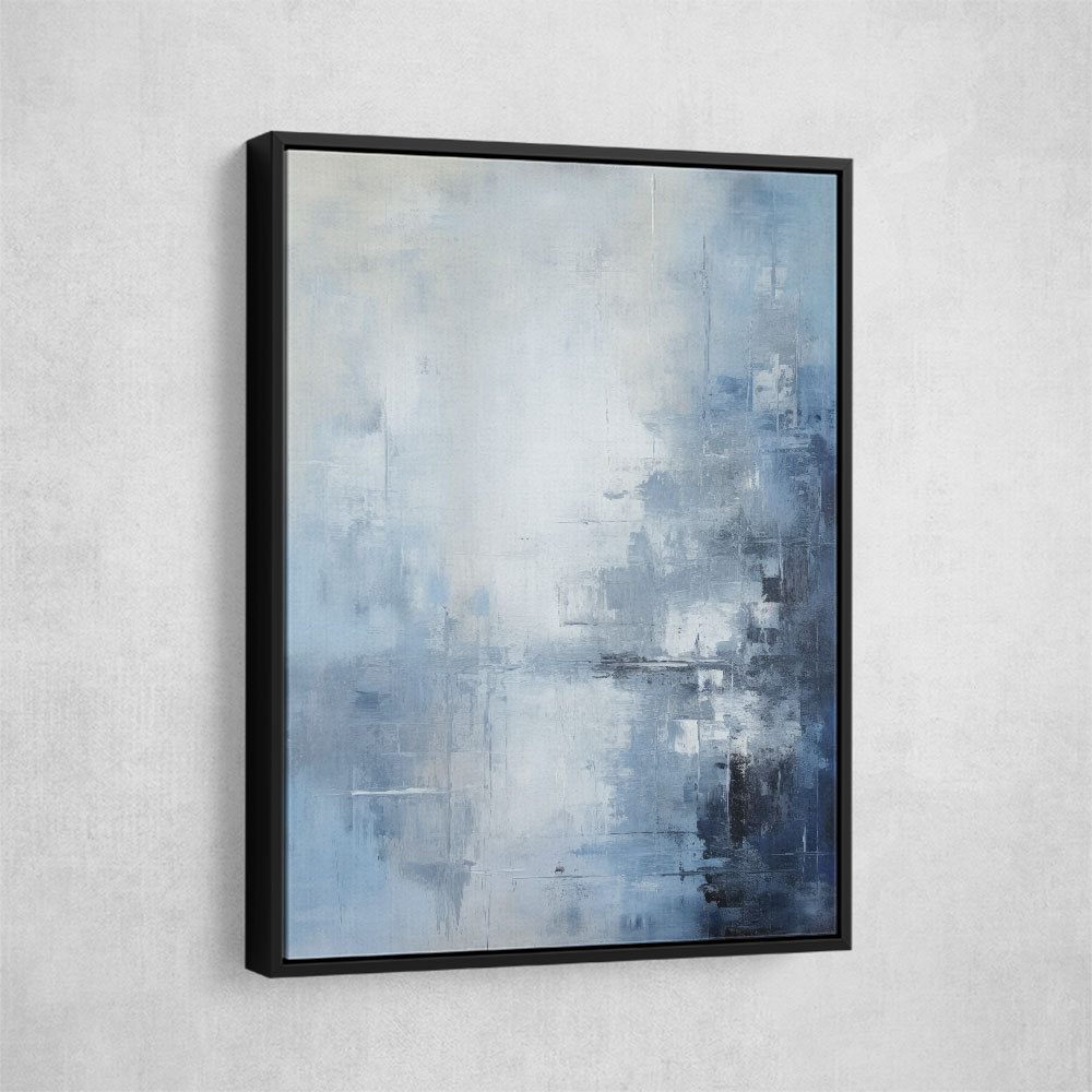 Blue & Silver Abstract 2 Wall Art
