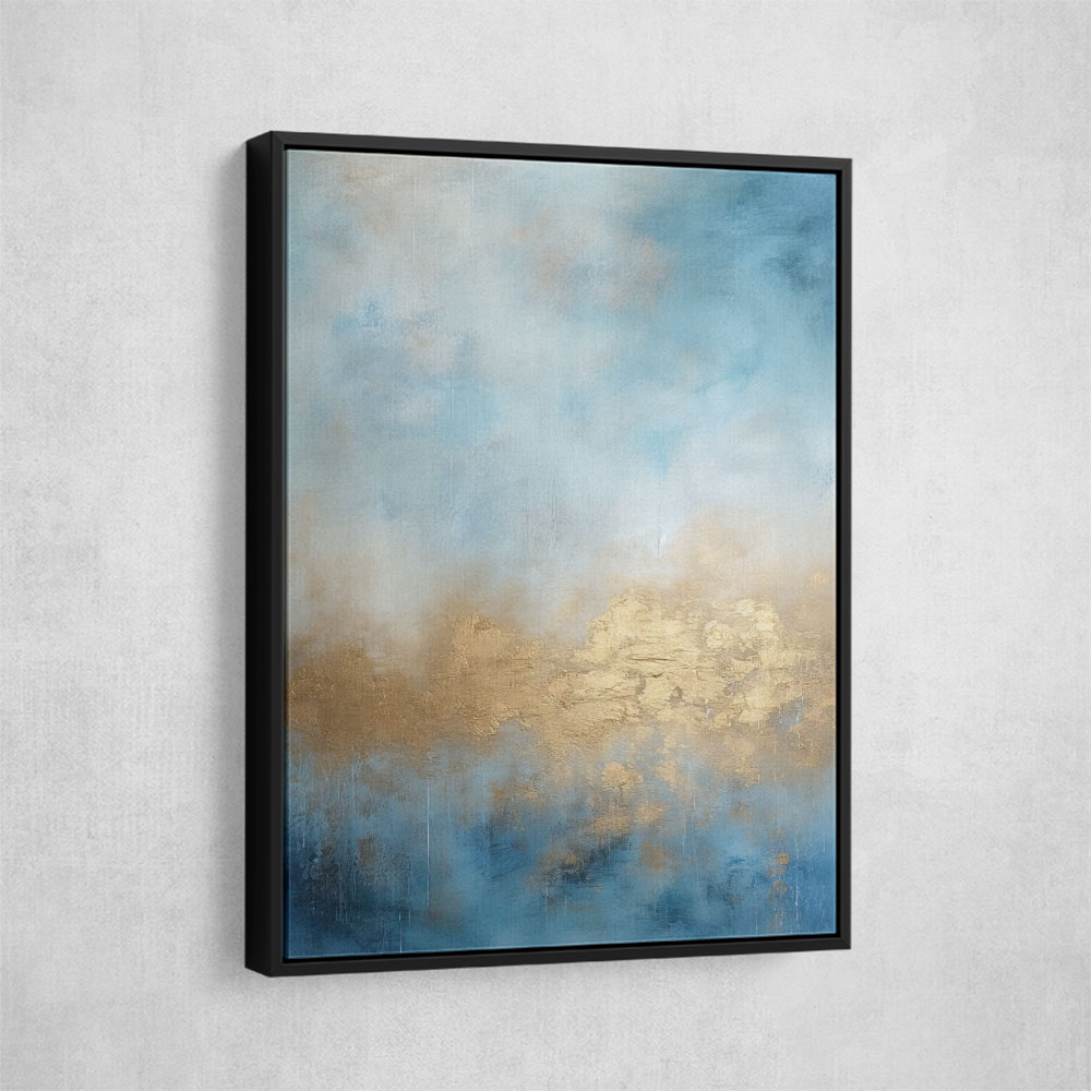 Blue & Gold Abstract 21 Wall Art
