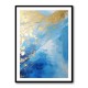 Blue & Gold Abstract 22 Wall Art