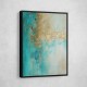 Turquoise & Gold 12 Abstract Wall Art