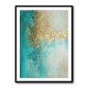 Turquoise & Gold 12 Abstract Wall Art