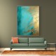 Turquoise & Gold 15 Abstract Wall Art