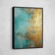 Turquoise & Gold 16 Abstract Wall Art