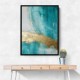 Turquoise & Gold 18 Abstract Wall Art