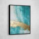 Turquoise & Gold 18 Abstract Wall Art