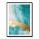 Turquoise & Gold 18 Abstract Wall Art