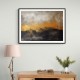 Black & Gold Abstract Texture 1 Wall Art