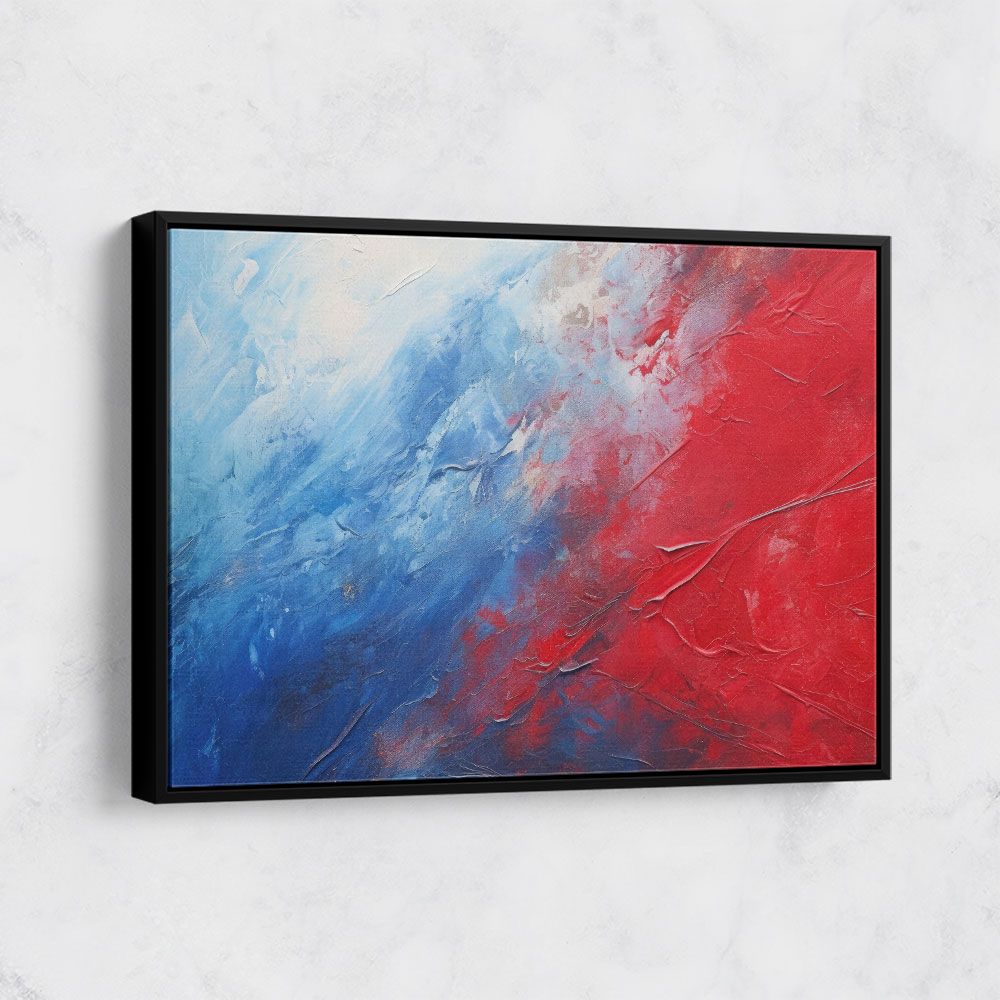 Red & Blue Abstract 2 Wall Art