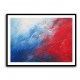Red & Blue Abstract 2 Wall Art