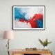 Red & Blue Abstract 4 Wall Art