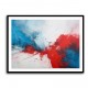 Red & Blue Abstract 4 Wall Art