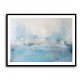 Silver Stroke on Blue Abstract 4 Wall Art