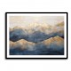 Golden Peaks Abstract Wall Art