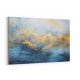 Gold Peaks On Blue 1 Abstract Wall Art