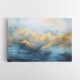 Gold Peaks On Blue 1 Abstract Wall Art