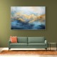 Gold Peaks On Blue 1 Abstract Wall Art