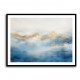 Gold Peaks On Blue 2 Abstract Wall Art