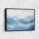 Mountains Blue Abstract Wall Art