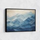 Mountains Blue Abstract 1 Wall Art