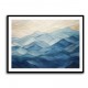 Mountains Blue Abstract 1 Wall Art