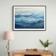 Mountains Blue Abstract 2 Wall Art