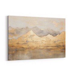 Gold Mountains Abstract 1 Wall Art