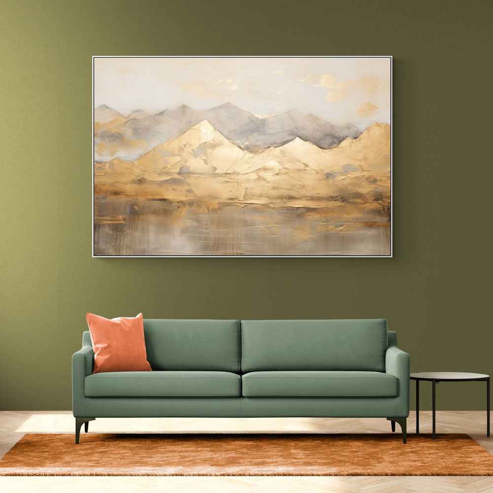 Gold Mountains Abstract 1 Wall Art