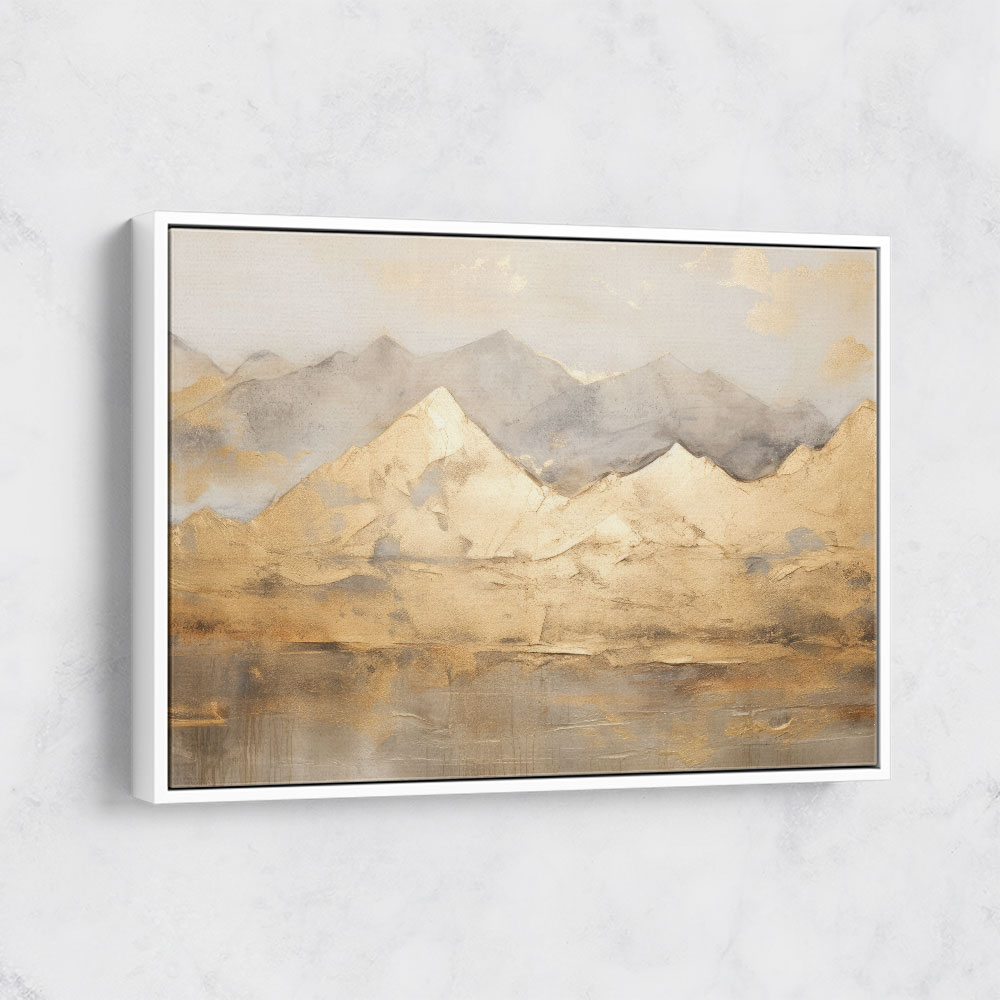 Gold Mountains Abstract 1 Wall Art