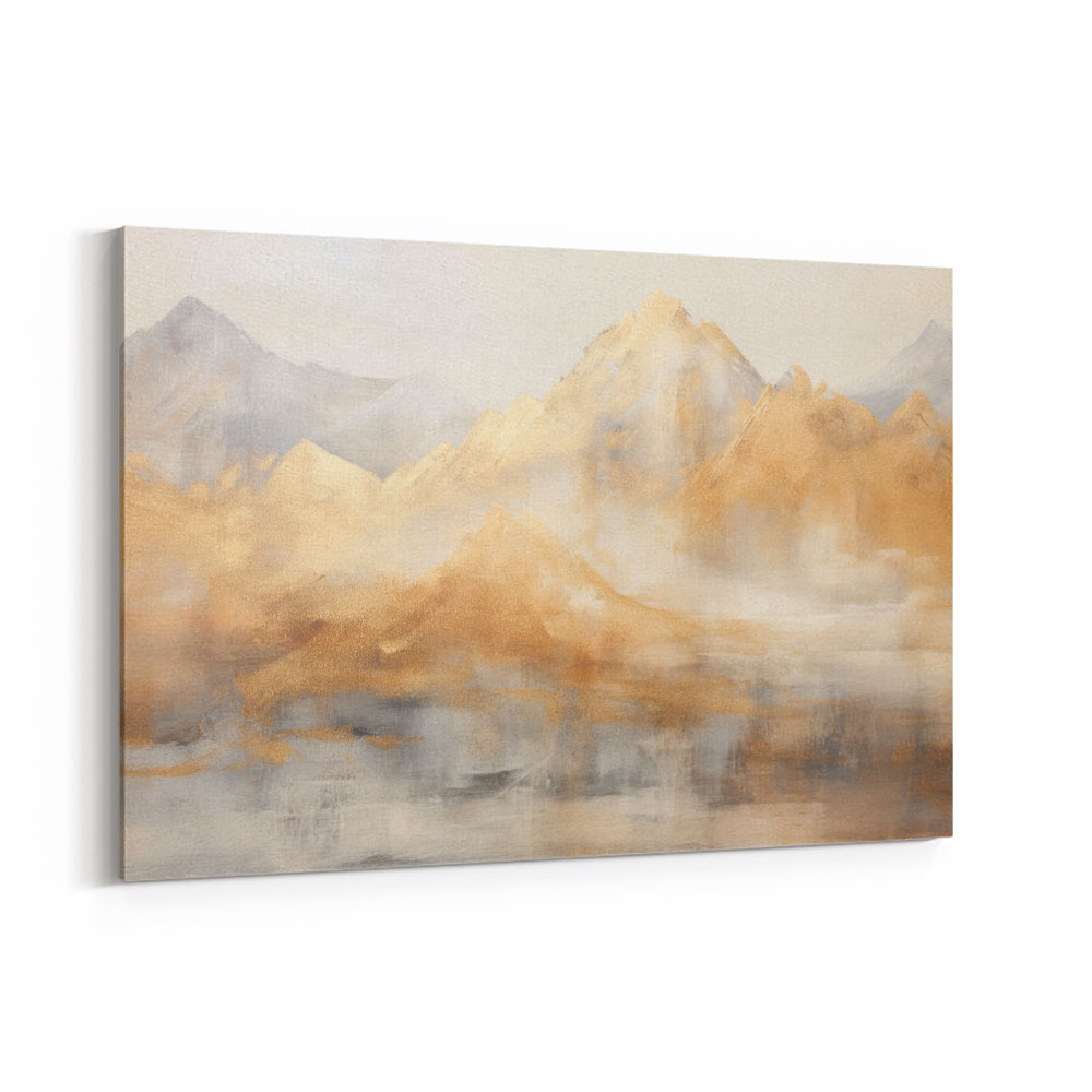 Gold Mountains Abstract 2 Wall Art
