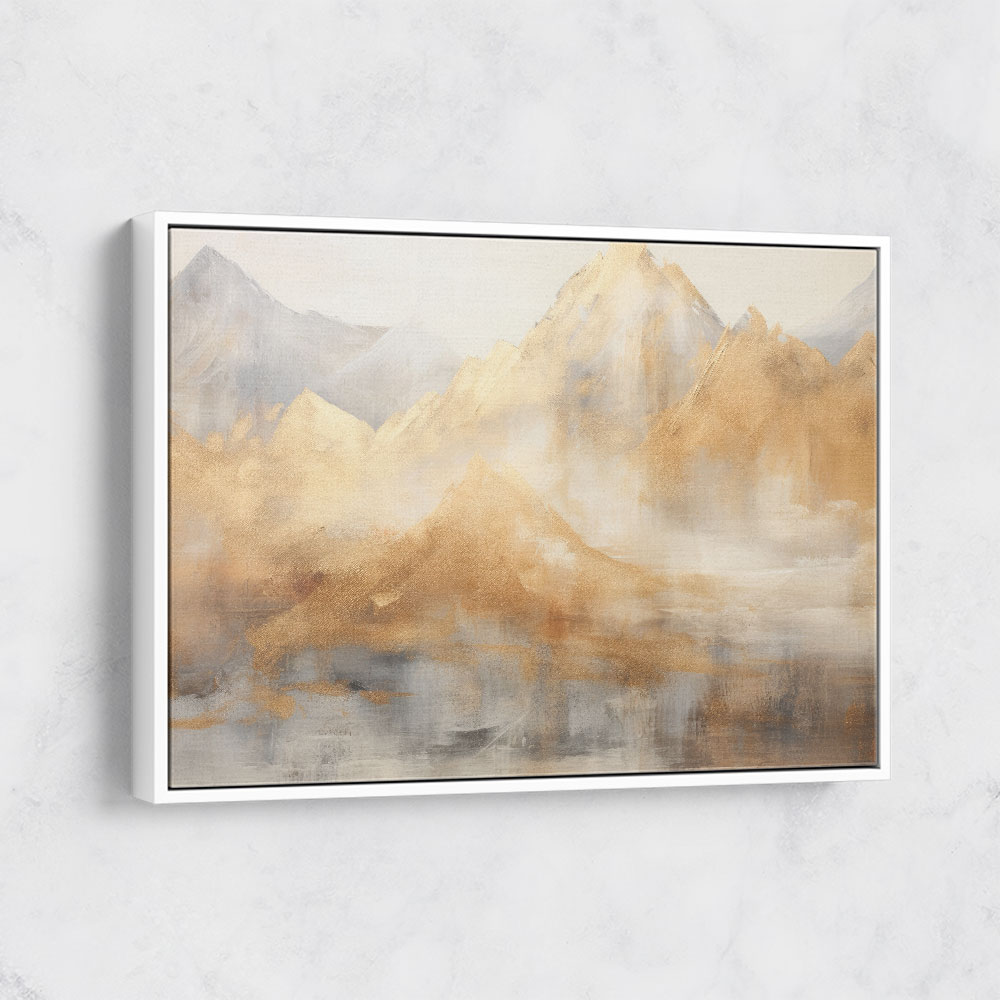 Gold Mountains Abstract 2 Wall Art