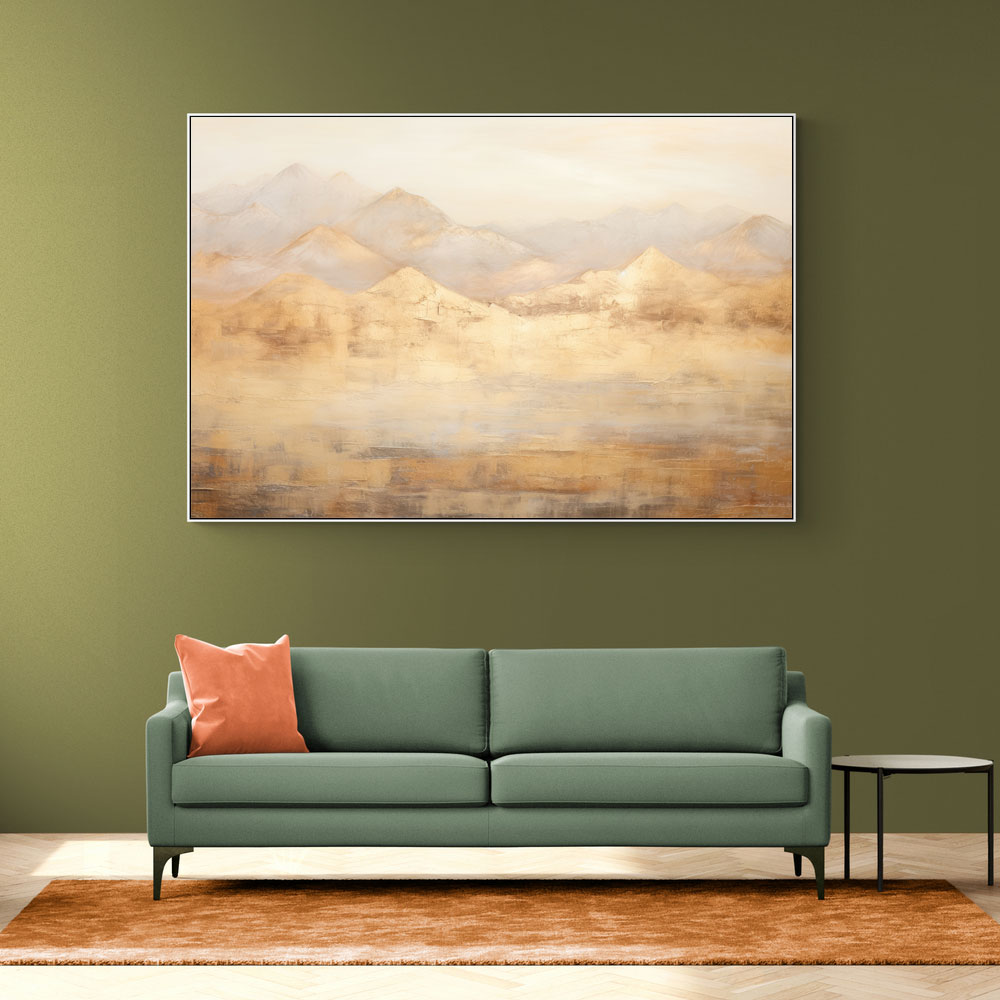 Gold Mountains Abstract 3 Wall Art