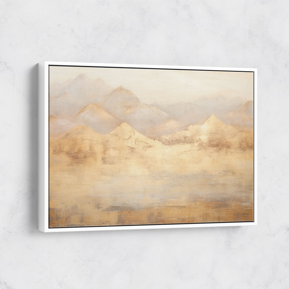 Gold Mountains Abstract 3 Wall Art