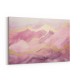 Gold Peaks On Pink Abstract Wall Art