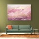 Gold Peaks On Pink Abstract Wall Art